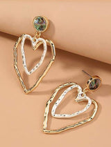 Heart Shape Earrings - INS | Online Fashion Free Shipping Clothing, Dresses, Tops, Shoes