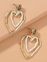 Heart Shape Earrings - INS | Online Fashion Free Shipping Clothing, Dresses, Tops, Shoes