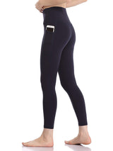 High-waist Yoga Pants Nine-point Leggings With Pockets - Leggings - INS | Online Fashion Free Shipping Clothing, Dresses, Tops, Shoes - 31/03/2021 - Activewear - Black