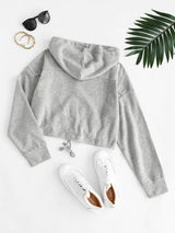 Hooded Front Pocket Knit Jacket - INS | Online Fashion Free Shipping Clothing, Dresses, Tops, Shoes