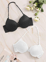 Hook Front Halter Bra Set 2pack - INS | Online Fashion Free Shipping Clothing, Dresses, Tops, Shoes