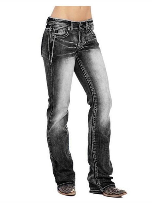 Hot-selling Women Slim Plus Size Denim Pants - Jeans - INS | Online Fashion Free Shipping Clothing, Dresses, Tops, Shoes - 10/05/2021 - Color_Light Blue - DEN210510144
