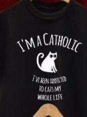 I'M A CATHOLIC Print Stylish T-Shirt - T-Shirts - INS | Online Fashion Free Shipping Clothing, Dresses, Tops, Shoes - 02/22/2021 - 2XL - 3XL