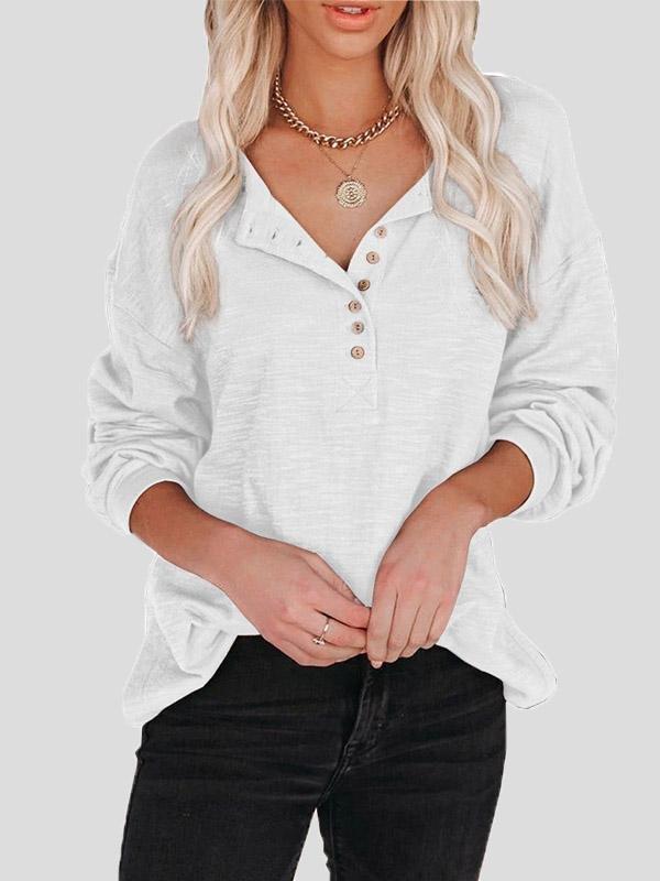 INS Women's Buttoned Lantern Sleeve Long Sleeve Blouses - Blouses - INS | Online Fashion Free Shipping Clothing, Dresses, Tops, Shoes - 03/08/2021 - 10-20 - BLO2108041294
