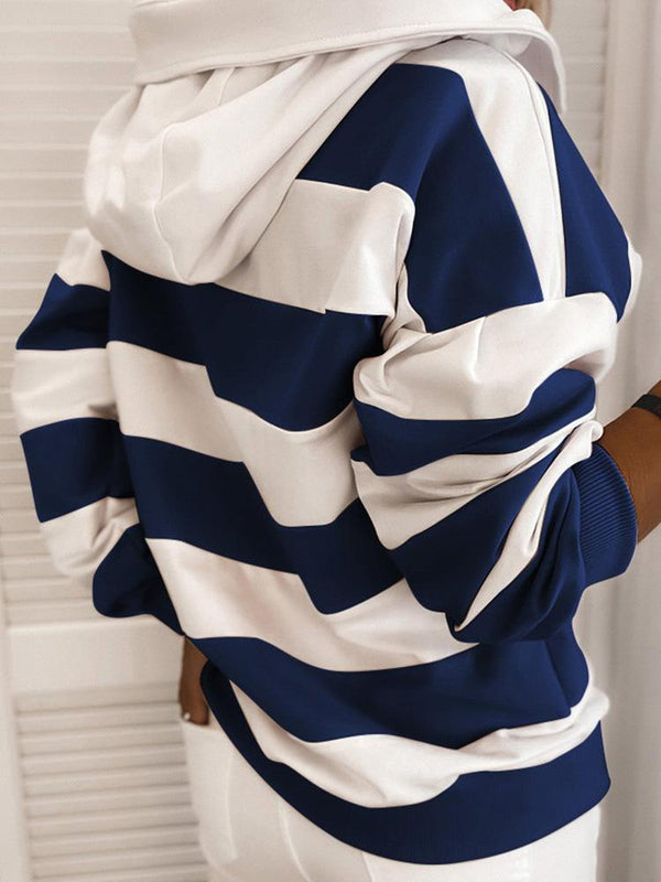 INS Women's Long Sleeve Knot Stripe Print Hoodies - Hoodies - INS | Online Fashion Free Shipping Clothing, Dresses, Tops, Shoes - 07/08/2021 - 10-20 - Category_Hoodies