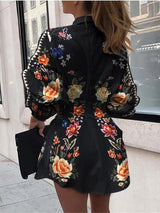 INS Women's Printed Lantern Sleeves Blouses - Blouses - INS | Online Fashion Free Shipping Clothing, Dresses, Tops, Shoes - 02/08/2021 - 20-30 - Category_Blouses