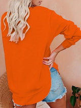 INS Women's Solid Long Sleeve Pullover T-Shirts - T-Shirts - INS | Online Fashion Free Shipping Clothing, Dresses, Tops, Shoes - 03/08/2021 - 10-20 - Category_T-Shirts