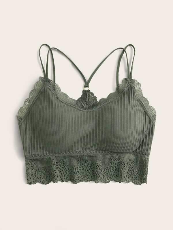 Lace Trim Bralette - INS | Online Fashion Free Shipping Clothing, Dresses, Tops, Shoes