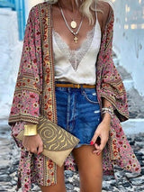 Leisure Vacation Style Long-sleeved Chiffon Cardigan - INS | Online Fashion Free Shipping Clothing, Dresses, Tops, Shoes