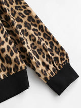 Leopard Animal Print Zip Up Jacket - INS | Online Fashion Free Shipping Clothing, Dresses, Tops, Shoes
