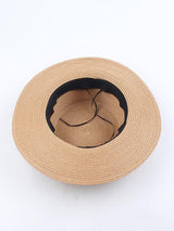 Leopard Pattern Band Decor Straw Hat - INS | Online Fashion Free Shipping Clothing, Dresses, Tops, Shoes