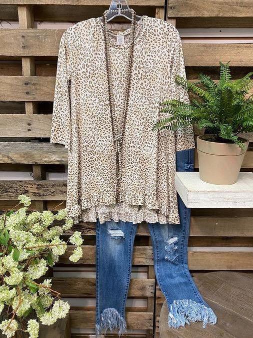 Leopard Print Casual Blouse - INS | Online Fashion Free Shipping Clothing, Dresses, Tops, Shoes