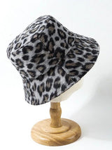 Leopard Print Fuzzy Bucket Hat - INS | Online Fashion Free Shipping Clothing, Dresses, Tops, Shoes