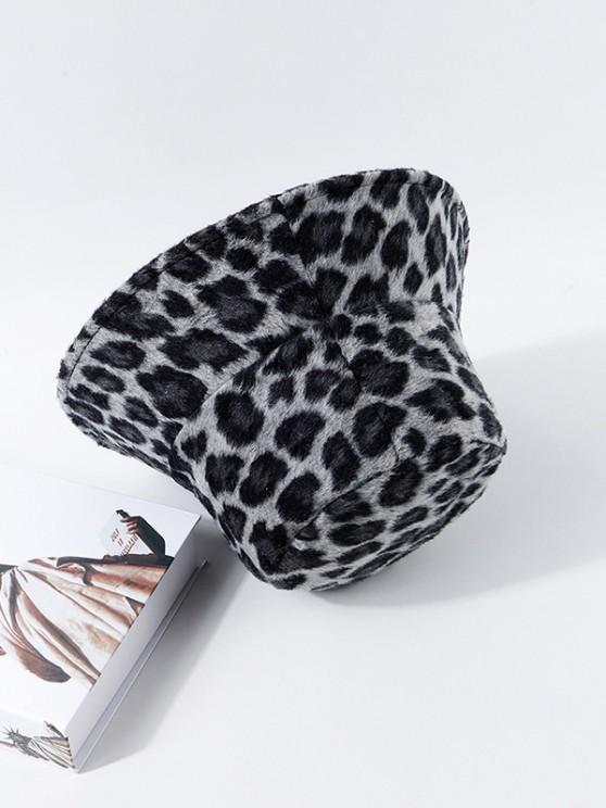 Leopard Print Fuzzy Bucket Hat - INS | Online Fashion Free Shipping Clothing, Dresses, Tops, Shoes