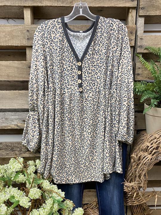 Leopard Vintage Shirts & Tops - INS | Online Fashion Free Shipping Clothing, Dresses, Tops, Shoes