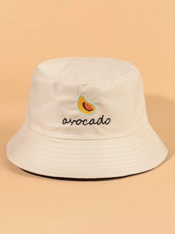 Letter Embroidered Bucket Hat - INS | Online Fashion Free Shipping Clothing, Dresses, Tops, Shoes