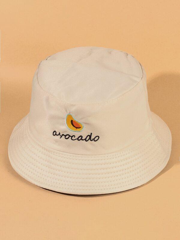 Letter Embroidered Bucket Hat - INS | Online Fashion Free Shipping Clothing, Dresses, Tops, Shoes