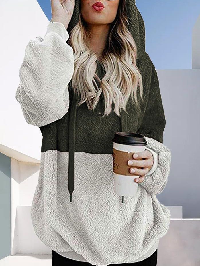 Long Cardigan Fleece With Hat - INS | Online Fashion Free Shipping Clothing, Dresses, Tops, Shoes