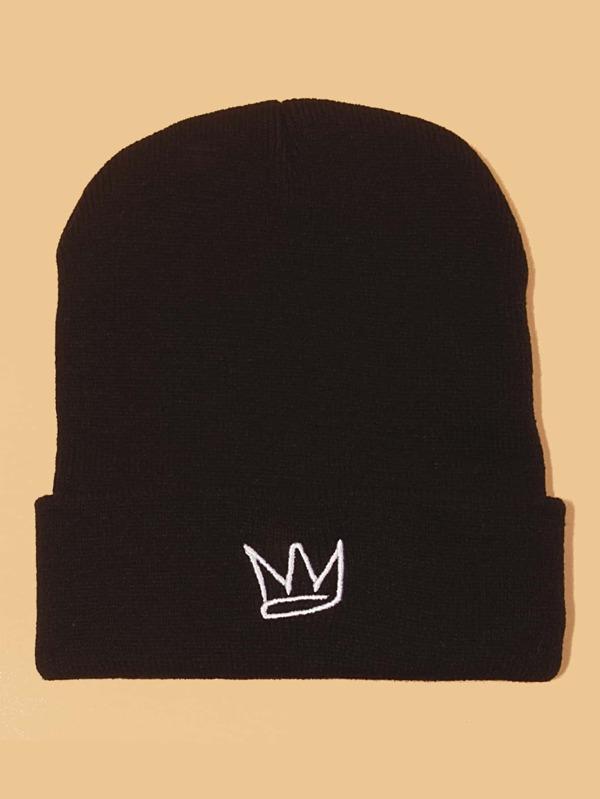 Man Cartoon Embroidery Beanie - INS | Online Fashion Free Shipping Clothing, Dresses, Tops, Shoes
