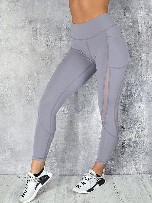 Mesh Pocket Fitness Leggings - Leggings - INS | Online Fashion Free Shipping Clothing, Dresses, Tops, Shoes - 02/26/2021 - Autumn - Black