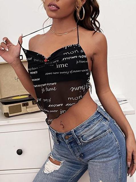 Milkmaid Polka Dot Strappy Wrap Chest Camisole - Tank Tops - INS | Online Fashion Free Shipping Clothing, Dresses, Tops, Shoes - 23/04/2021 - BLO210419218 - Catagory_Camisoles