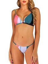 Modern Tanga Split Bikini Final Print Swimsuit - Bikinis - INS | Online Fashion Free Shipping Clothing, Dresses, Tops, Shoes - 06/04/2021 - AMZ - Bikini