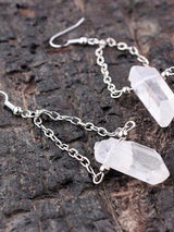 Multicolor Quartz Stone Pendant Earrings - INS | Online Fashion Free Shipping Clothing, Dresses, Tops, Shoes