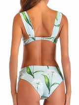 Padded Triangular Split High Waist Bikini - Bikinis - INS | Online Fashion Free Shipping Clothing, Dresses, Tops, Shoes - 06/04/2021 - AMZ - Beach