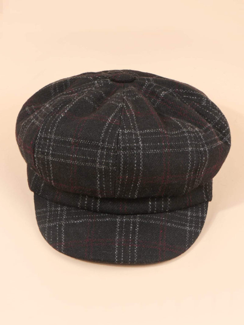 Plaid Baker Boy Hat - INS | Online Fashion Free Shipping Clothing, Dresses, Tops, Shoes