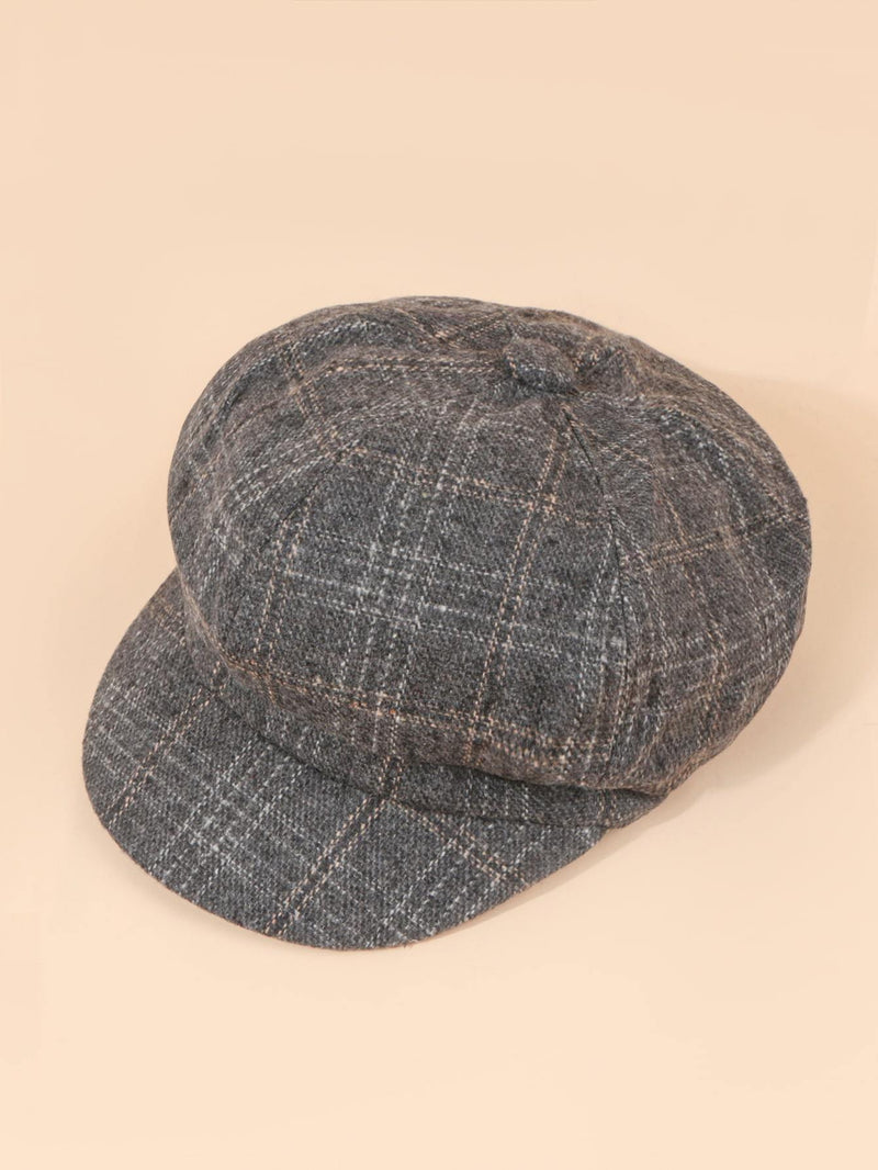 Plaid Baker Boy Hat - INS | Online Fashion Free Shipping Clothing, Dresses, Tops, Shoes