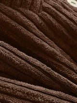 Plus Corduroy High Low Hooded Coat - INS | Online Fashion Free Shipping Clothing, Dresses, Tops, Shoes