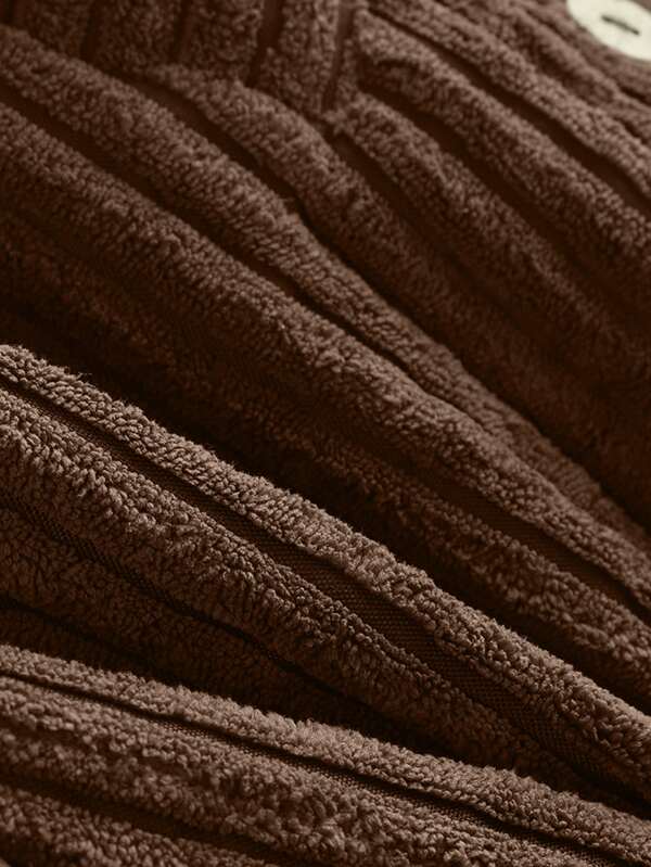 Plus Corduroy High Low Hooded Coat - INS | Online Fashion Free Shipping Clothing, Dresses, Tops, Shoes