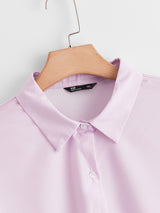 Plus Crane Print Colorblock Blouse - INS | Online Fashion Free Shipping Clothing, Dresses, Tops, Shoes
