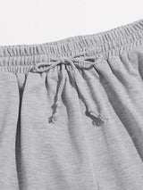 Plus Drawstring Waist Track Shorts - INS | Online Fashion Free Shipping Clothing, Dresses, Tops, Shoes