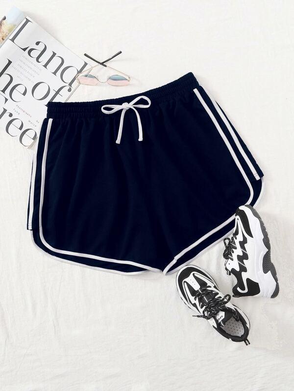 Plus Side Striped Track Shorts - INS | Online Fashion Free Shipping Clothing, Dresses, Tops, Shoes