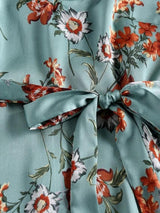 Pompom Floral Print A Line Dress - INS | Online Fashion Free Shipping Clothing, Dresses, Tops, Shoes