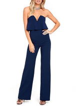 Power of Love Red Strapless Jumpsuit - Jumpsuits & Rompers - INS | Online Fashion Free Shipping Clothing, Dresses, Tops, Shoes - 02/27/2021 - Black - Bottoms