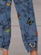 Printed Butterfly Casual Lantern Pocket Trousers - Pants - INS | Online Fashion Free Shipping Clothing, Dresses, Tops, Shoes - 15/06/2021 - Bottom - Category_Pants