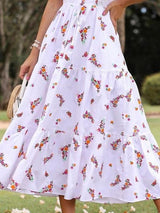 Printed Slim Short Sleeve Dress - Maxi Dresses - INS | Online Fashion Free Shipping Clothing, Dresses, Tops, Shoes - 16/06/2021 - 30-40 - Category_ Maxi Dresses