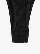 Quarter Zip Flap Detail Ribbed Bodysuit - INS | Online Fashion Free Shipping Clothing, Dresses, Tops, Shoes