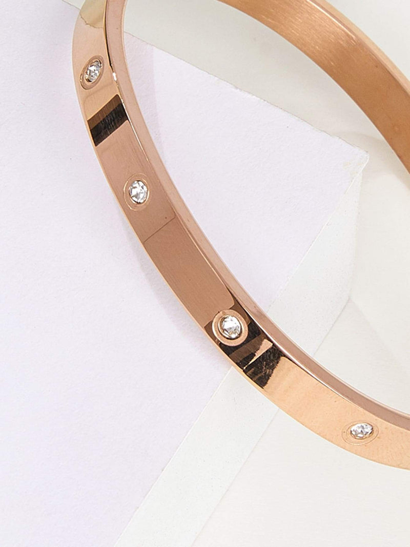 Rhinestone Round Bangle - INS | Online Fashion Free Shipping Clothing, Dresses, Tops, Shoes