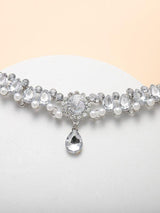 Rhinestone Water Drop Decor Necklace - INS | Online Fashion Free Shipping Clothing, Dresses, Tops, Shoes