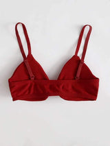 Ribbed Knot Detail Bra - INS | Online Fashion Free Shipping Clothing, Dresses, Tops, Shoes