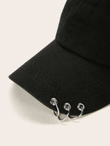 Ring Detail Baseball Cap - INS | Online Fashion Free Shipping Clothing, Dresses, Tops, Shoes