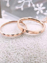 Rose Gold Titanium Steel Ring - INS | Online Fashion Free Shipping Clothing, Dresses, Tops, Shoes
