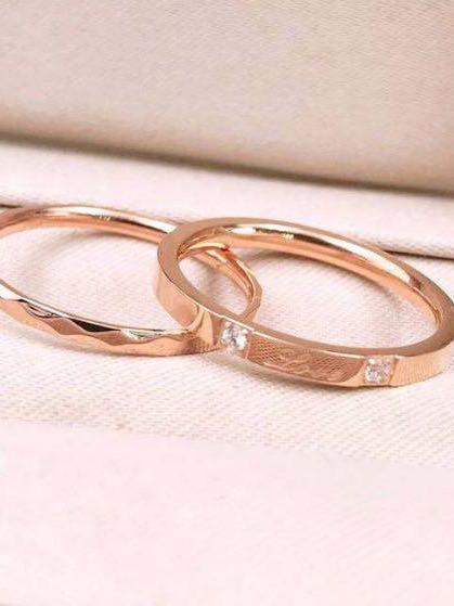Rose Gold Titanium Steel Ring - INS | Online Fashion Free Shipping Clothing, Dresses, Tops, Shoes