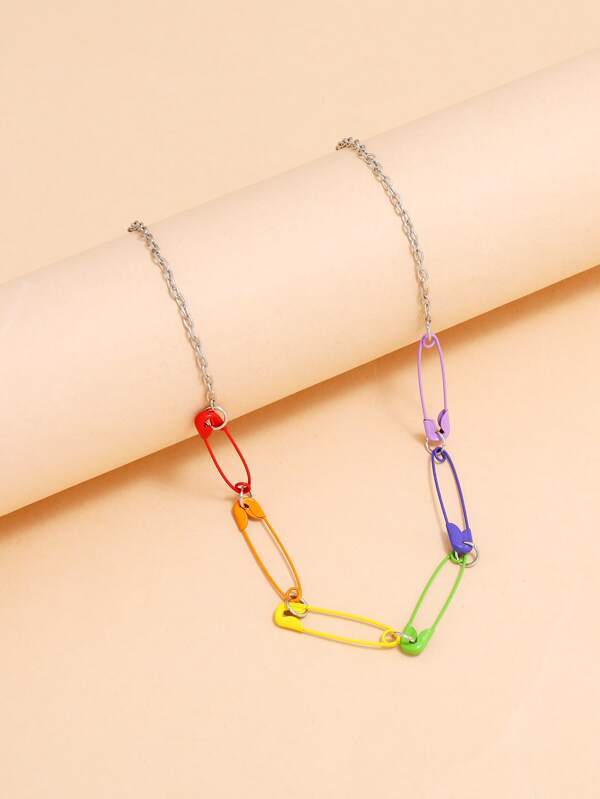 Safety Pin Design Necklace - INS | Online Fashion Free Shipping Clothing, Dresses, Tops, Shoes