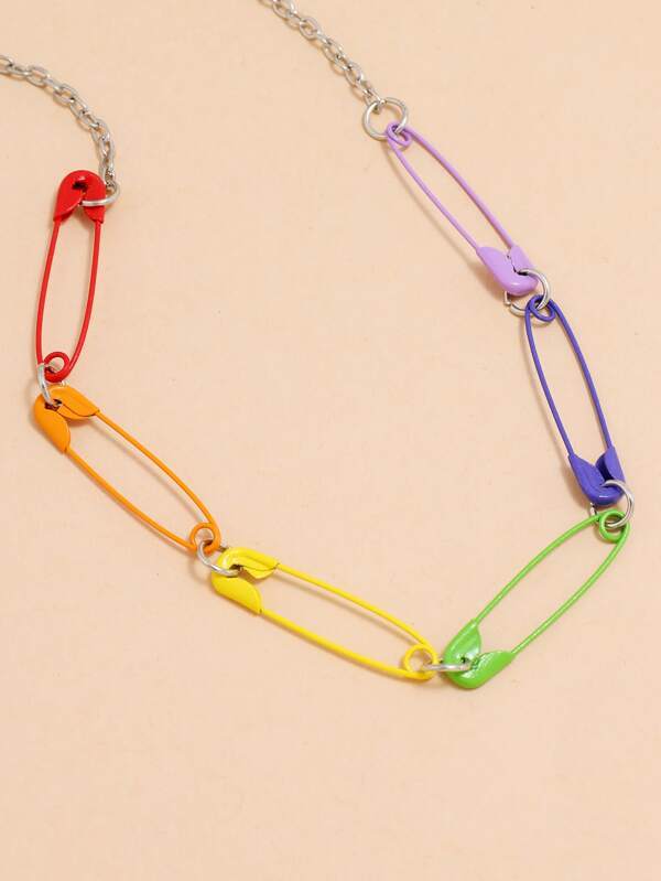 Safety Pin Design Necklace - INS | Online Fashion Free Shipping Clothing, Dresses, Tops, Shoes