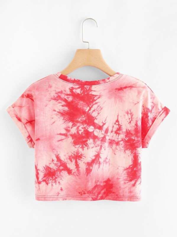 Saturn Graphic Tie-Dye Tee - INS | Online Fashion Free Shipping Clothing, Dresses, Tops, Shoes