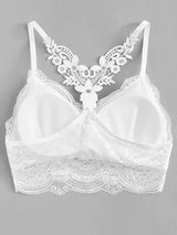 Scallop Trim Lace Bralette - INS | Online Fashion Free Shipping Clothing, Dresses, Tops, Shoes